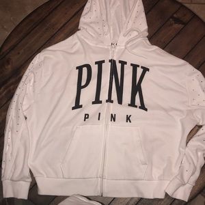 PINK Jackets & Coats - Pink Zip Up Sparkly Jacket PINK Jackets & Coats - Pink Zip Up Sparkly Jacket